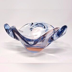 Art Glass Bowl With Polished Bottom